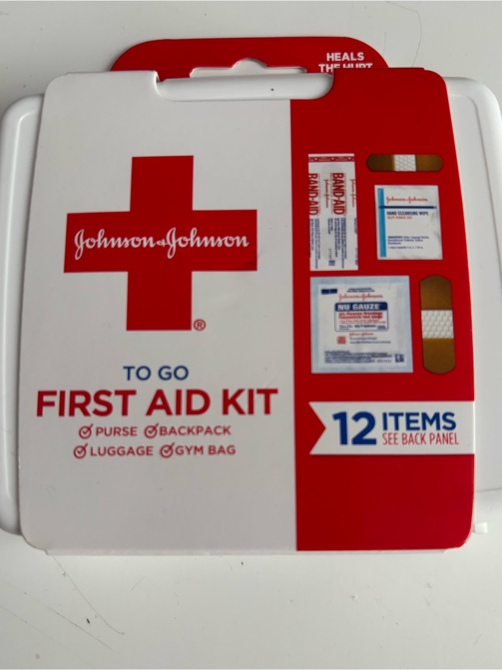 NWT Johnson & Johnson Travel First Aid Kit- 12 items
